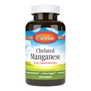 Carlson - Mangan Chelated, 20 mg - Absorbţie superioară, Metabolizare sănătoasă, Suport osos şi sănătate cerebrală, 250 comprimate