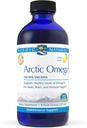Nordic Naturals Pro Arctic Omega lichid- ulei de pește, 745 mg EPA, 500 mg DHA, ajută la menținerea niveluri sănătoase Omega-3 pentru inimă, creier, și suport imunitar, aromă de lamaie, 8 oz