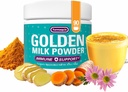 Turmaquik Organic Golden Milk Turmeric Powder, Immune Support + Superfood Blend of Ginger, Black Pepper, Curcumin, Scorțișoară, Cardamom + Vitamine C, D, B6, B12, Zinc - Imunitate Boost