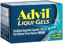 Advil Liqui-Gels 20 de ani Dimensiune 20 de ani Advil Ibuprofen Durere Relief Capsule lichide umplute 20ct