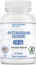 Comprimate de iod de potasiu 130 mg Comprimate de iod Kosher, Suport tiroidian 