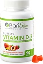 BariSlim Bariatric Vitamina D-3 Gumiile - Special Formulat Gummy Vitamina pentru pacienti dupa cresterea in greutate Chirurgie - Usor de digerat si arome de fructe de mare gustare 