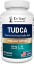 Berg TUDCA Supliment (Tauroursodeoxicolic Acid) - Formula puternica pentru sanatatea ficatului, flux biliar, suport pentru vezica biliara si sanatate digestiva* - 30 capsule