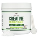 Creatin monohidrat pulbere 1.1lbs (100 de serviri de 5 Grams fiecare - tert parte testat Micronited Creatin Powder) (cu Scoop) (Creatina Monohidratada) de lemn dublu