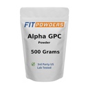 Alpha-GPC pulbere 500 Grams, non-GMO Alpha GPC Supliment Choline Powder, Vegan, a treia parte testat, Pre-Workout, Memorie și Focus, cu Scoop