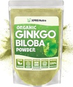 XPRS Nutra Organic Ginkgo Biloba pulbere - Gingko Biloba Suplimente pentru cogniție - Vegan prietenos Ginkoba Biloba Organic - Imunitate Boosting Ginkgo Biloba pulbere (16 oz)