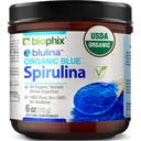 biofil Blue Spirulina Powder Organic Blulina 6 oz - Algae Organic Spirulina Powder 170 Serviri - Superfood Supplement - Pigment albastru natural - Espiralina en Polvo Organica Pura Azul