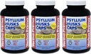 Yerba Prima Psyllium Husks Caps - 180 capace (Pachet de 3) - Supliment natural de fibre - Curățarea colonului - non-GMO Gluten gratuit
