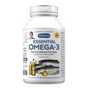 ANDREW LESSMAN Essential Omega-3 Mint - 60 Softgels - Ultra-Pure, ulei Omega-3 de mare potenta. High DHA, fără probleme cu stomacul, fără contaminări, fără mercur. Small Easy to Swallow Softgels