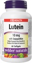 Webber Naturals Lutein cu Zeaxanthin Softgel, 10mg 60 Count