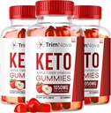 LIVORKA (3 Pack) TrimNova Keto ACV Gummies, TrimNova Gummies, TrimNova Keto, TrimNova Keto ACV Gummies, Trimnova, TrimNova Keto Formula, TrimNova Keto ACV Gummies 1050MG, 180 Gumies pentru 3 luni.
