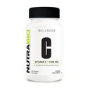 NutraBio Vitamina C cu Rose HIPS - Susţine oase sănătoase, dinţi şi gingii, funcţie imună - Nu fillers sau excipienţi - (120 capsule, 1000 mg vitamina C per capsulă)