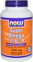 Super Omega 3-6-9 1200 mg 180 Softgels (Pachet de 2)