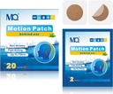 MQ 20ct Motion Sickness Patches, Culoare închisă, Sea Sickness Patches Non Drowsy & Waterproof, Cruise Ship Travel Essentials, Rapid Acting & Long During 72H