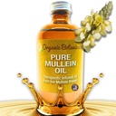 Ulei de mullein - Picături organice de ulei de ureche pentru dureri de urechi, Tinitus & Copii - Extract de plante pentru ajutor de soothing (4 oz)