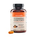 NatureWise Curcumin Turmeric 500 mg cu Black Pepper Softgels - Extra Putere, Absorbție îmbunătățită - 95% Curcuminoide și BioPerine pentru suport imun - Gluten-Free, non-GMO - 90 Conte[3-Month Supply]