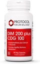 PROTOCOLUL PENTRU LIFE BALANCE DIM 200 Plus CDG - 200 mg - Calciu & DIM Supliment - pentru Cleanse Detox & Hormone Metabolism - Glucarat de calciu D - Non-GMO & Kosher - 90 Veg Caps