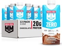 Muscle Milk Zero Proteine Shake, Ciocolata, 11 Fl Oz Cutie, 12 Pack, 20g Proteine, Zero Zahăr, 100 Calorii, Calciu, Vitamine A, C & D, 4g Fibră, Energizant Snack, Antrenament de recuperare, Ambalaj mai Vary,11 Fl Oz (Pachet de 12)