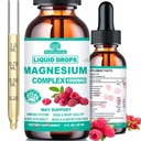 Dezintoxicare cortizol pentru femei și bărbați w. Super Calm 16-in-1 Magneziu, Theanin, Ashwagandha, St Johns Wort, Lemon Balm, Cortisol Wellness Picături lichide pentru echilibrat Cortisol, Harmone echilibrat și relaxare