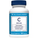 Vitamina Shoppe C 500MG, antioxidant care susţine sănătatea imună şi cardiovasculară (100 capsule)