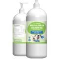 Pet Wellbeing Wild Alaskan Salmon Oil for Dogs - Wild-Caught, Rece-Processed, Daily Omega-3 Fish Oil for Healthy Coat and Skin, Joint Mobility and Force - EPA, DHA - 16 fl oz (473 ml)