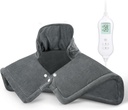 Pad de încălzire ACUMWish pentru gât și umeri Relief durere, 2lb greutate electrică gât Încălzire Pad cu 10 niveluri de căldură și oprit automat, Wrap mare încălzit, Cadouri de ziua de naștere pentru bărbați, 17"x23," gri
