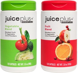SucPlus+ Amestec de fructe si legume: pentru Fundatia Alimentationala Solida - Boost Family's Health with 20 Fruits & Veggies Plus Plant Nutrients - Prepacked 2 Sticle (60 Servings of Fruit, 60 of Veg)