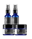C60 Soluție completă de îngrijire a pielii - Moisturizer anti-îmbătrânire, Mască, Cremă de ochi și ser cu carbon 60 Superantioxidant - Luminarea pentru pete întunecate, Chiar și ton de piele, zona ochilor, linii fine și riduri