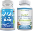 Daily Health - Coral Calciu Daily & 10 Mushroom Blend Complex Combo (1 lună de aprovizionare)
