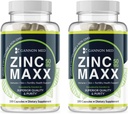 Suplimente de zinc - Imunitate + Piele + Sănătate Reproductivă Minerale - Chelat de zinc Booster imunitar pentru copii & Adulți (2 ambalaj, zinc MAXX)