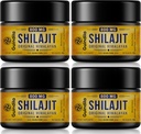 800mg Silajit Supliment-Shilajit Pure Himalayan Organic Shilajit Resin cu potenta maxima,Original de la Himalayan cu 85+Trace Minerals & Acid fuzelian pentru Focus & Energy, Imunitate,4 Pachete