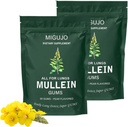 Mullein Lung Cleanse Reparation Gum, Mullein Gum, Lung Cleanse Repair Gum - Pear Flavored, Mullein Leaf Leaf extract pentru Lung Health & Sinus Relief (2 Bags)