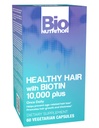 Bio Nutrition Healthy Hair Support with Biotin 60 Vegetarian Capsules 