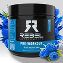 Rebel SupplementsTM Blue Razz Încărcat Pre Workout 