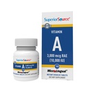 Sursă superioară Vitamina A 10000 UI - Suplimentul de îngrijire a ochilor - de asemenea, sprijină imun, Skin & Bone Health - non-GMO & Gluten-Free - 100 comprimate microlinguale