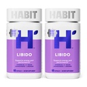 Libido supliment 2 pachet (120 capsule) - Look nou, Afrodiziac natural blend cu Maca, Ashwagandha L-Arginina, Suportă energie și performanță, Vegan, Non-GMO