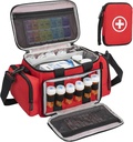 Medicina sac de stocare, Pilula sticla Organizator cu portable Pouch mici, medicament sticla organizator gol cu curea umăr pentru acasă depozitare și de călătorie