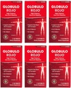 Globulo Rojo Supliment de fier - Supliment alimentar Pastile cu potenta mare de fier & B Vitamine, 60 comprimate - 6 ambalaj