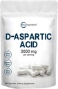 Micro Ingrediente Acid D-Aspartic 3000 mg Per Serving, 300 Capsule 