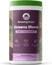 Greens Superoxidant: Greens Powder cu Spirulina organica, Root Root Powder, Elderberry & Probiotics, Sweet Berry, 60 Servings (Packing May Vary)