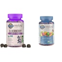Gradina de viata Organice Gume de soc pentru adulti si copii - Supplement de sprijin imunitar cu fructe organice si organice Men Gummy Vitamine Multi Berry, 120 Conte