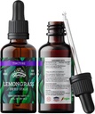 Limongrass Tinctură, Extract organic de lemongrass (Cymbopogon Citratus) Supliment vegetal, ne-GMO în Glicerină vegetală organică presată la rece, 700 mg, 2 oz (60 ml)