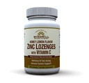 Windmill Health Products Vitamine Naturale Zinc Lozenges cu vitamina C Honey Lemon Aroma, Suport Sistem imunitar, Oferă suport antioxidant, Delicious & Rapid Acting, 60 Lozenges, 60 Serviri.