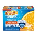 Emergen-C Imune+ Triple Acţiune Suport Imun, BetaVia (R), 1000mg Vitamina C, B Vitamine, Vitamina D şi antioxidanţi, Super Orange, Înapoi la şcoală Essentials 30 Count