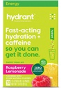Hidrantul - Energetic Electrolit Powder, aroma de zmeură, 12 Cafeina & L-Theanine Energy Rehidratare Stick Packs - Praf energetic scăzut de zahăr pentru utilizare zilnică