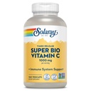SOLARAY Super Bio Buffered Vitamina C 1000mg, Două-Stage, Timed Release Vitamina C cu Bioflavonoizi, Supplement de sprijin imun - Absorbție ridicată, Vegan, 60 Day Guarantee, 180 Servings, 360 VegCaps 180