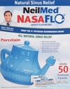 Neilmed Nasaflo Porcelain Neti Pot, 50 Conte (ambalaj poate varia)