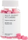 Vitamine de par Gummie - Biotin 5000 mcg cu vitamina E, C & Zinc, vitamina de crestere a parului pentru femei si barbati - mai puternic, par frumos, piele si unghii Supliment, non-GMO & Gluten-Free - 60 Gummy Bears