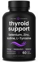 NutraChamps Suport tiroidian & Suport suprarenal Suplimentul 2-in-1 Formula cu Iod & Ashwagandha pentru energie, metabolism, Focus, Oboseală suprarenală & Stres Ajutor, Cortisol echilibru pentru femei și bărbați