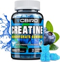 Creatină Monohidrat 5g Per Servire, Nu Sugar Creatine Suplimente Suport pentru Putere, Performanță, Energie, Recuperare, Creatură fără gluten pentru femei și bărbați, Aroma de afine (30 Gummies109)